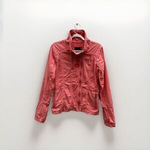 Bench Spring Jacket‎ Womens Size Large Embroidered Lightweight Pink Coquette
